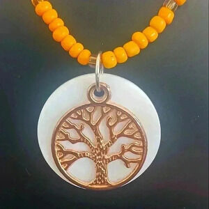 Tree of life beaded necklace